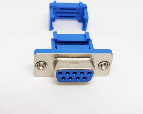 Pc Accessories - Connectors Pro 10-Pack 2.54mm DB9 Female IDC Crimp Connector for 1.27mm Flat Ribbon Cable, 10-Pack...