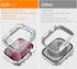 Surace 2 in 1 Waterproof Bling Case Compatible for Apple Watch Series 9 8 7 45mm, Over 100 Crystal Diamonds with Screen Protector, Front & Back Fu...