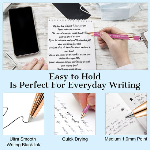 Nurse Pens,for Work Funny Pens Black Ink Ballpoint Pens Gift for Coworker Doctor Nurses Nursing Students Women Men on Nurses week Nurse's day (Sty...