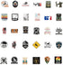 Go Hunting Stickers 104PCS Outdoor Adventure Wildness Waterproof Vinyl Decals Water Bottle Labels for Boys for Computer Cups Bike Motorcycle Helme...