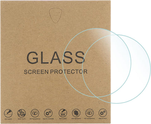 5pcs Watch Glass Screen Protectors 36.5mm Violet Tempered Glass High AL Anti-Glare 9H Hardness 2.5D Anti-Scratch Anti-Explosion Smartwatch Screen ...