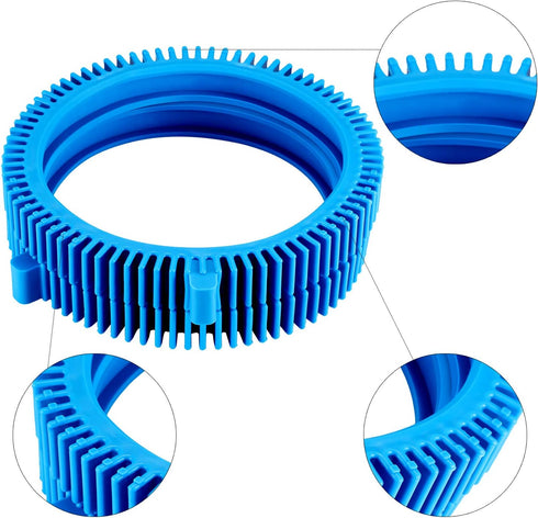 2 Pieces 896584000-143 Blue Front Tire Kit, Front Tires with Hump Replacement for Pool Cleaners 2X, 4X, Pressure - Concrete Pool...