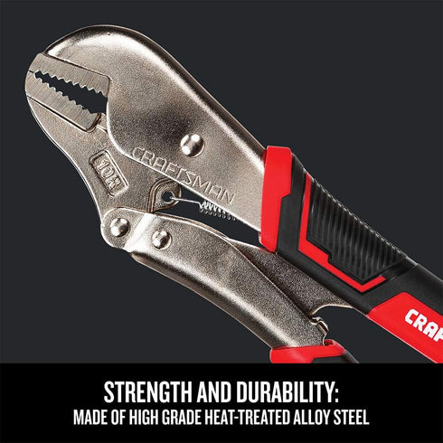 CRAFTSMAN Locking Pliers, Straight Jaw, 10-Inch (CMHT82549)...