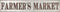 Deco 79 59449 Distressed Iron Farmer's Market Wall Sign, 7" x 36", Brown/Gray...