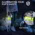 PetIsay Light up Dog Collar - High Visibility & Durable Nylon Material - USB C Rechargeable & Waterproof LED Dog Collar for Night Walking,Lighted ...