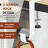 3 Pcs Desk Mount Bag Holder Hook/Clamp-On Backpack Hanger/Headphone Hook Holder/Headset Stand Hanger Clamp Under Desk Space...
