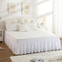 RIMELA White Bed Skirt Queen Size 15 Inch Drop, Elastic Bed Skirting for Bed Base and Frame, Bedding Dust Ruffle Easy to Install, Lightweight Wrap...
