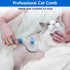 cat brush with release button, indoor cat hair brush that falls off, suitable for long or short haired cats, cat beauty brush for kittens, cat com...