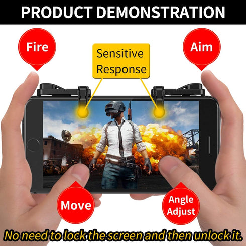 ?1 Pair? Z108 Mobile Gaming Controller Compatible with PUBG Mobile/Fortnitee Mobile/Call of Duty Mobile, Sensitive Shoot and Aim Trigger L1R1 Comp...