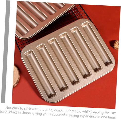 Homoyoyo Biscuit Mold Cake Molds Cookie Molds Chocolate Candy Molds Pastry Baking Molds Madeleine Pan Biscuit Stick Baking Tray Household Baking M...