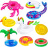 UNICORN ELEMENT 9 Pcs Cute 11.5 Inch Girl Doll Swim Accessories Set Swimming Pool Floaties Party Ring Inflatable Drink Holder for 11.5" Girl Dolls...