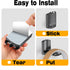Headphone Stand - Foldable Headset Wall Mount Holder Adhesive Gaming Headphone Hanger Hook Earphone Clamp for Most Headphone (White), HK-01-WH...