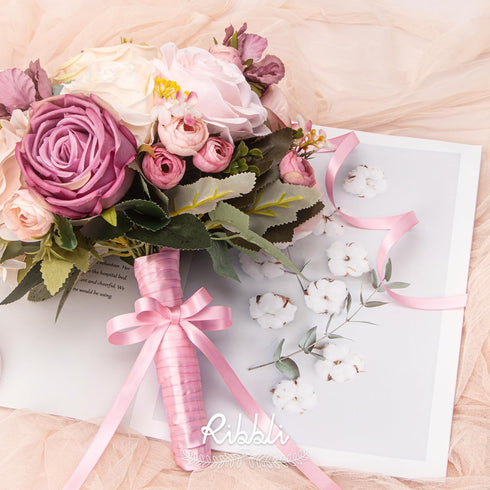 Ribbli 2 Rolls Satin Pink & Hot Pink Craft Ribbon,Total 20 Yards,(Pink 3/8-Inch x 10-Yard, Hot Pink 3/8-Inch x 10-Yard)...