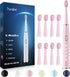 7AM2M Sonic Electric Toothbrush for Adults and Kids- High Power Rechargeable Toothbrushes with 8 Brush Heads,5 Adjustable Modes, Built-in 2-Minute...