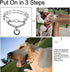 Darkyazi Durable Pinch Collar Stainless Steel Dog Adjustable Pet Training Collar for Medium Large Dogs (Medium (2 Pack), Silver)...