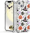 YESPURE for iPhone 14 Case,Cute Pumpkin Ghost Halloween Pattern Design,Transparent Soft TPU Anti-Yellowing Anti-Scratch Shockproof Protective Cove...