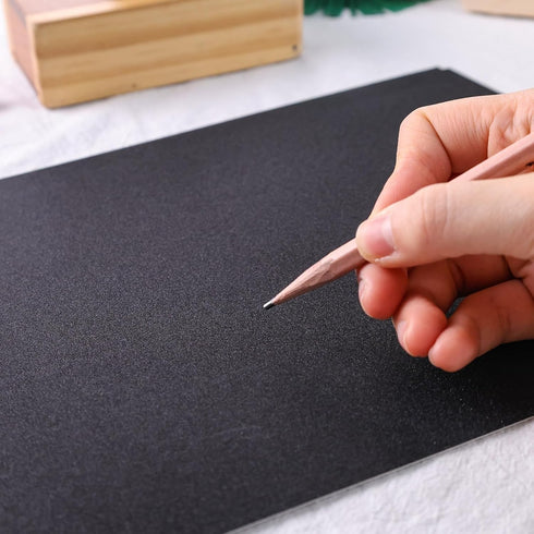 BigOtters 27 Sheets Black Glitter Cardstock Paper, A4 Sparkly Cardstock for DIY Art Project Scrapbook Birthday Wedding Party Decoration School Sup...