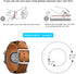 Compatible with Samsung Galaxy Watch 46mm/Galaxy Watch 3 45mm/Gear S3 Frontier/Classic Bands, 22mm Genuine Leather Cuff Bracelet Replacement Strap...
