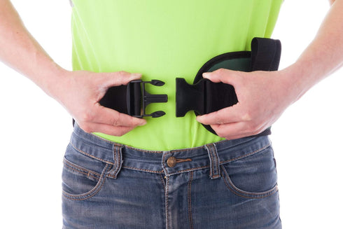 COW&COW Padded Gait Belt with 4 Handles and Quick Release Buckle 5.5 inchs(Green, M/28inches-48inches)...