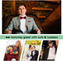 Mantieqingway Bow Ties for Men Bowtie Pocket Square Cufflinks Set Adjustable Pre-tied Bowtie Handkerchief for Wedding...