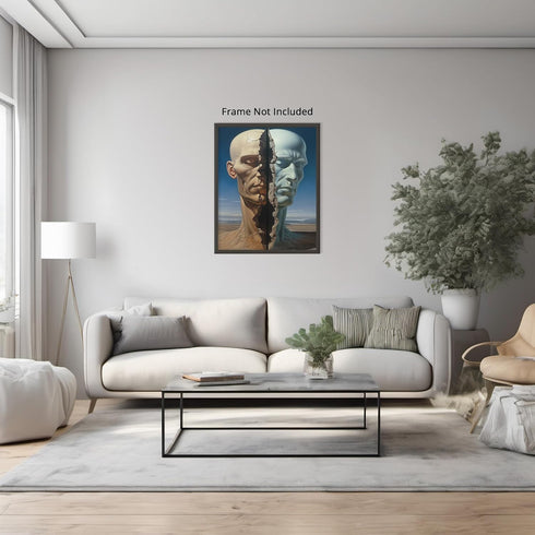 Posterizer 1 pcs-artistic two faced structure-Abstract & Modern Art-Fantasy & Fiction Art-Gift for Art Lovers-Decor for Home & Office- UNFRAMED Wa...