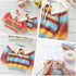 Gradient Cake Yarn Multicolor Fairyland Rainbow Yarn, 2-Pack 60% Cotton 30% Acrylic 10% Wool,Multicolor Crochet Knitting Yarns (70)......