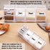 Clear Seasoning Rack Spice Pots-4 Pieces Clear Seasoning Storage Container for Spice Salt Sugar Cruet.Acrylic Seasoning Box, Cruet with Cover and ...