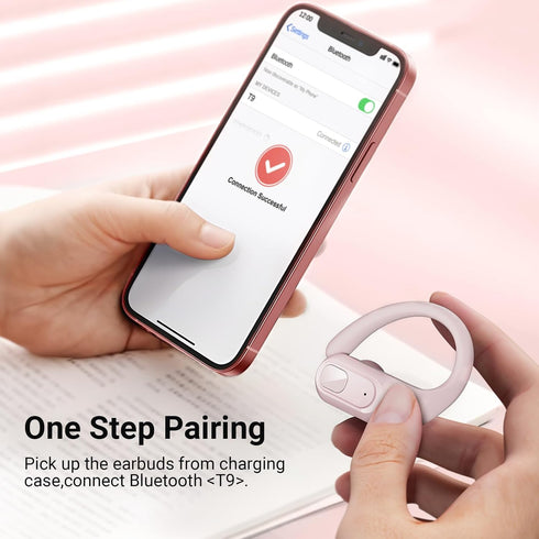 occiam Wireless Bluetooth Earbuds Sport Ear Buds Workout Headphones 96H Playback in-Ear Earphones with Earhooks Buit-in Mic Button Control Bass St...