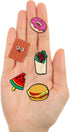 Food Themed Shoe Decoration Charms, 20Pcs Hamburg Pizza Dessert Charms for Shoe Wristband Decoration, PVC Shoe Charm Accessories for Party Favor H...