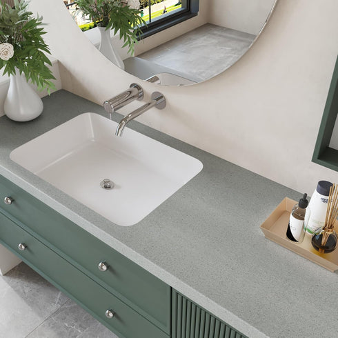 CRE8TIVE Green Granite Contact Paper for Countertops Waterproof Matte Marble Wallpaper Peel and Stick Countertops Self Adhesive Removable Green Wa...