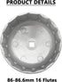 3/8'' Drive Oil Filter Wrench Fit for BMW VOLVO,86mm 86.4mm 86.5mm 86.6mm 4 in 1 Oil Filter Removal Tool for Oil Change...
