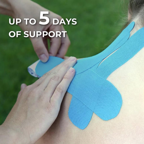 (3 Pack) Kinesiology Tape for Physical Therapy Sports Athletes–Latex Free Elastic Kinetic Tape 16ft Water Resistant Kinetic Uncut Sport Tape for K...