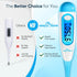 Easy@Home Digital Basal Thermometer with Blue Backlight LCD Display, 1/100th Degree High Precision and Memory Recall, NOT Bluetooth Enabled – Supp...