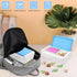Pencil Box for Office Supplies Storage Organizer Box,Double Layer Large Capacity Pencil Boxes,Plastic Crayon Box with Snap-tight Lid,Stackable Sto...