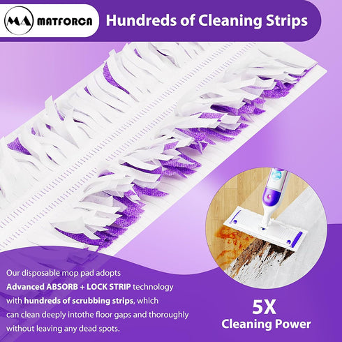 10 Pack Disposable Power Mop Pads Refills for Swiffer PowerMop Multi-Surface Replacement Mopping Refills Pads...