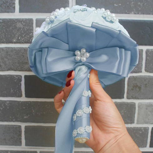 Double Face Dusty Blue Satin Ribbon 1-1/2 inch X 50 Yards Polyester Dusty Blue Ribbon for Gift Wrapping Very Suitable for Weddings Party Hair Bow ...