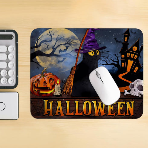 Halloween Jack and Sally Vampires Gifts Mouse Pad for Friends Women Men Trick or Treat Gift Mouse Pad Birthday Halloween for Son Daughter (2)...