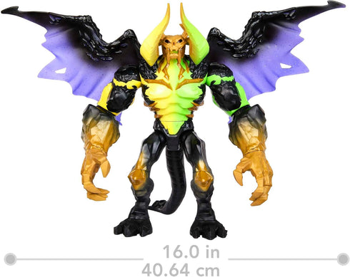 Masters of the Universe and He-Man Action Figure, Cosmic Terror Skeletor, Highly Posable MOTU Villain, Special Neon Deco...