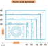 Silicone Baking Mat with Measurements, Pastry/Fondant/Dough Rolling Counter/Oven Liner Mat, 20''(W)28''(L) Blue...