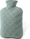 FORICOM Hot Water Bottle with Cover,Hot Water Bag for Pain Relief 2Liter,Heating Pad,Hand Warmer,Warming Bed.Classic.BPA Free,Close-Match(Green)...