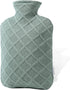 FORICOM Hot Water Bottle with Cover,Hot Water Bag for Pain Relief 2Liter,Heating Pad,Hand Warmer,Warming Bed.Classic.BPA Free,Close-Match(Green)...