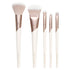 EcoTools Luxe Natural Elegance Professional Face Makeup & Foundation Brush Set, Premium Brush Kit For Face, Cheek, & Eye Makeup, Synthetic Makeup ...