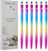2 in 1 Ballpoint Pen with Stylus Tip Diamond Pen Fine Point Pens with Ink Pens with Stylus Tips 0.7mm Chinese Pens Black Ink Pens Rainbow Colors B...