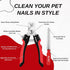 Dog Nail Clippers Professional Dog Nail Trimmers & Pets Nail Trimmers Cat Nail Clipper with Pet Nail File Cat Nail Trimmers with Safety Lock to Pr...