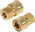 YAMATIC Pressure Washer Adapter, 1/4 Inch Quick Connect Fittings, Solid Brass, 1/4'' Quick Connect Socket to 1/4'' Female NPT, Power Washer Couple...