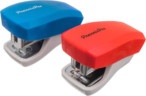 Aria Premium Mini Stapler Set by PraxxisPro - with Built-in Staple Removers, 2000 Standard Staples Included - for Office, School, and Travel, Set ...