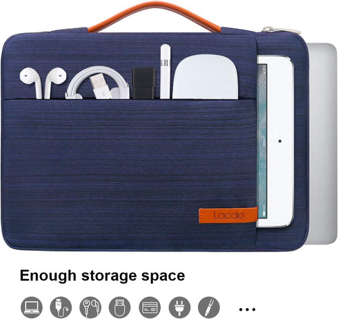 Lacdo 360° Protective 14 Inch Laptop Sleeve Case for HP Lenovo Dell ASUS Acer Chromebook 14 / HP Stream 14 / Dell Inspiron 14 / Lenovo IdeaPad 14 ...