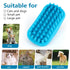 2 Pack Dog Bath Brush,Rubber Dog Shampoo Grooming Brush,Silicone Pet Wash & Massage Brushes,Dog Shower Wash Curry Brush for Long Short Hair,Medium...