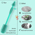 Bottle Brush and Straw Cleaner Set Silicone,Soft Baby Bottle Cleaner Brush,Bendable Straw Cleaning Brush,Long Handle Bottle Brushes for Cleaning (...