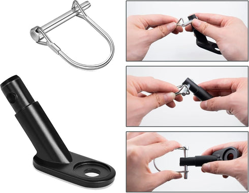 Fat-Cat Bicycle Rear Racks Steel Bicycle Trailer Hitch Mount Adapter Replacement Most Bike Cycling Rear Carrier Mount Bike Accessory...
